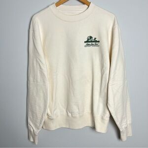 Aime Leon Dore Crewneck Sweatshirt Omnisphere Cream/Green Mens L
